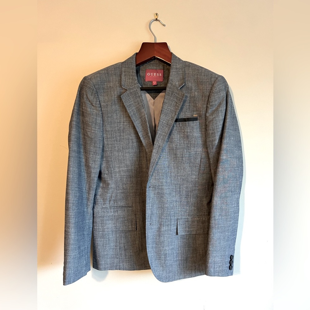 Guess Gray Sport Coat Blazer